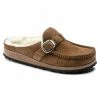 Birkenstock Womens Buckley Shearling Narrow Slippers