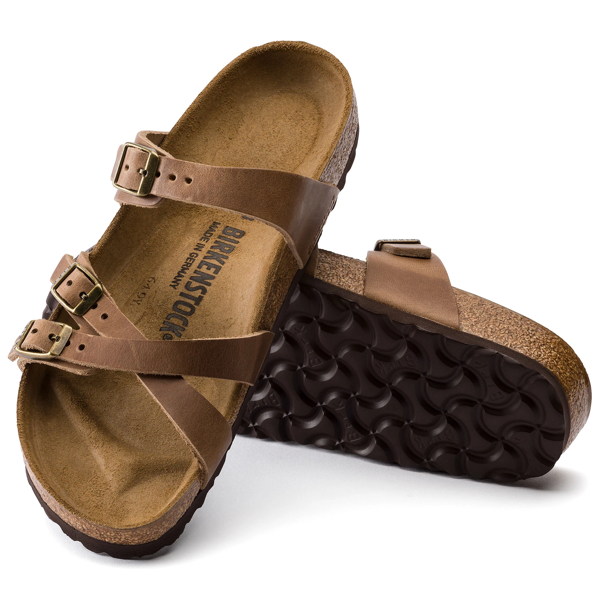 Birkenstock Womens Franca Oiled Leather Sandals - Narrow 3 Birkenstock Womens Franca Oiled Leather Sandals - Narrow - Image 3