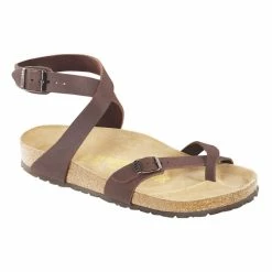 Birkenstock Women's Yara Mocha Birkibuc Casual Sandals