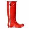 Hunter Women's Original Tall Gloss Rain Boots Military Red