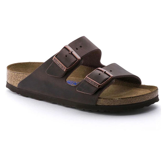 Birkenstock Women's Narrow Arizona Soft Footbed Oiled Leather Sandals 2 Birkenstock Women's Narrow Arizona Soft Footbed Oiled Leather Sandals - Image 2