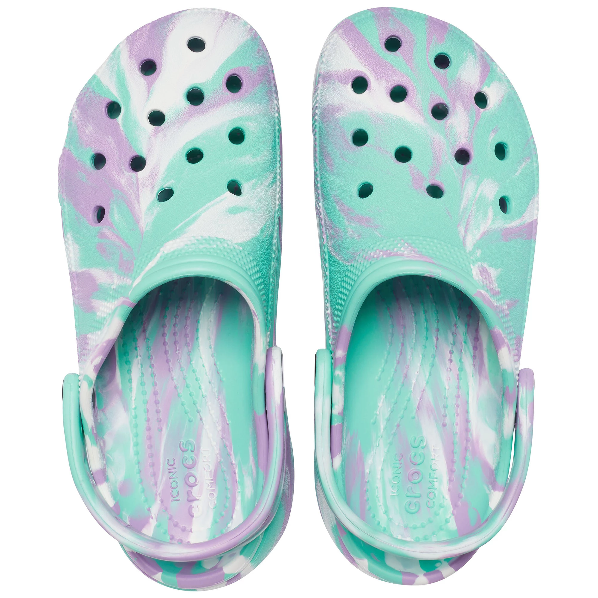 Crocs Women's Classic Platform Marbled Clogs 2 Crocs Women's Classic Platform Marbled Clogs - Image 2
