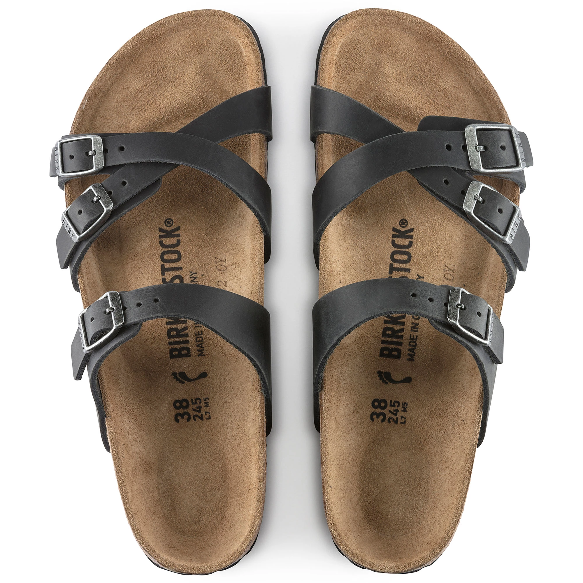 Birkenstock Womens Franca Oiled Leather Sandals 3 Birkenstock Womens Franca Oiled Leather Sandals - Image 3