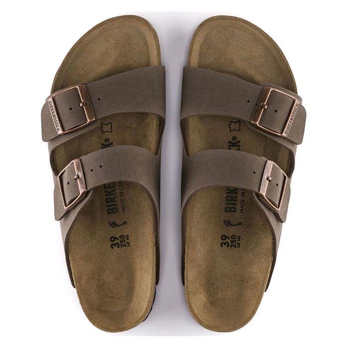 Birkenstock Women's Arizona Birkibuc Casual Sandals Mocha 2 Birkenstock Women's Arizona Birkibuc Casual Sandals Mocha - Image 2