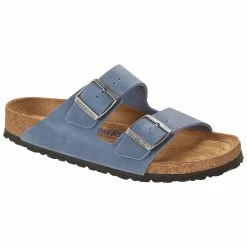 Birkenstock Womens Arizona Soft Footbed Oiled Leather Casual Sandals