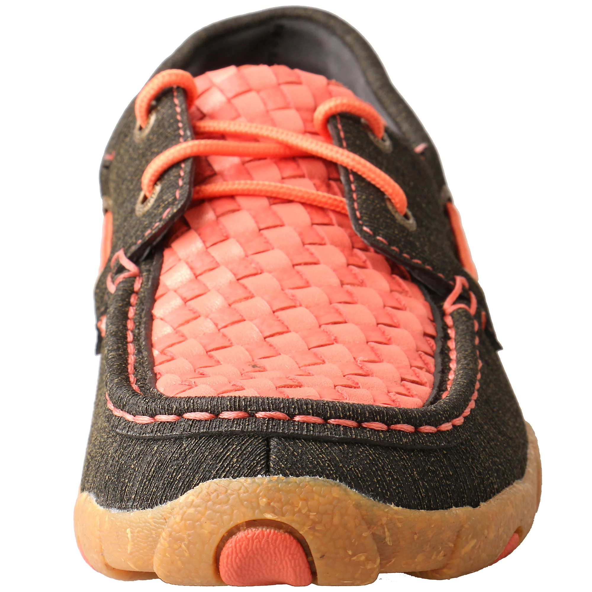 Twisted X Womens Driving Moc Boat Shoes Coral 2 Twisted X Womens Driving Moc Boat Shoes Coral - Image 2