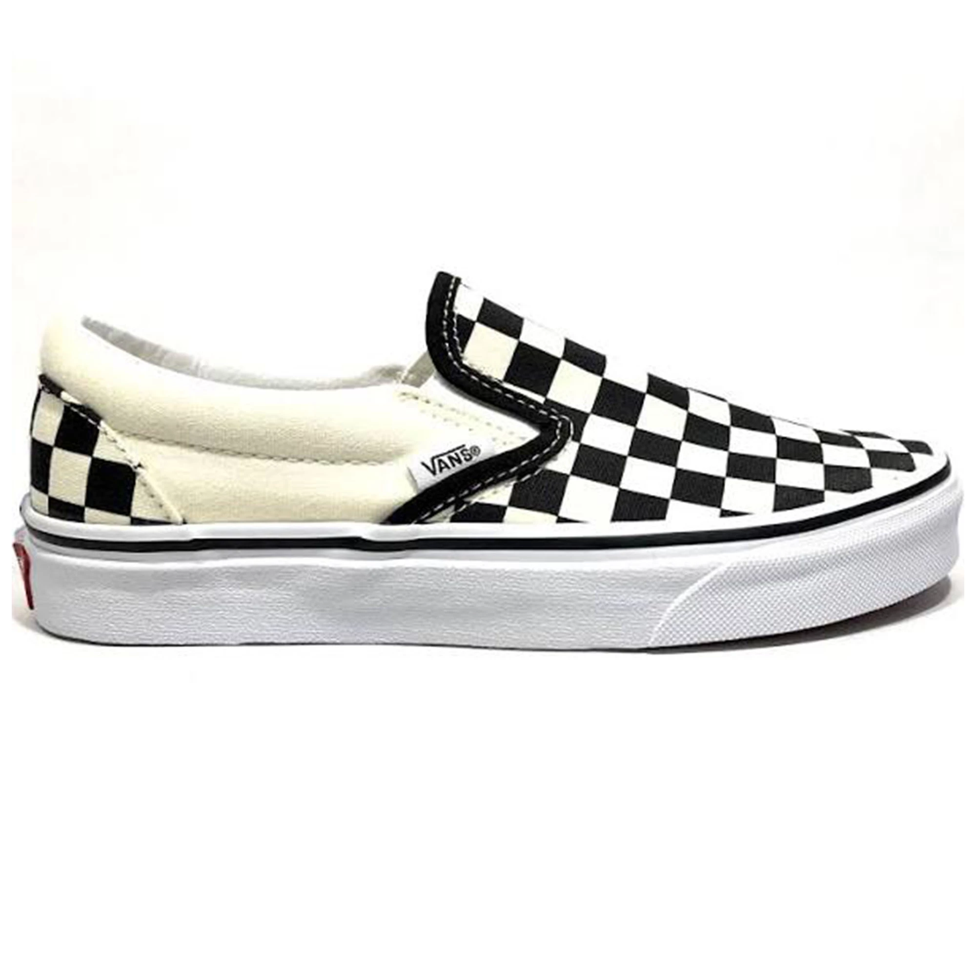 Vans Women's Classic Slip-On Checker Shoes 3 Vans Women's Classic Slip-On Checker Shoes - Image 3