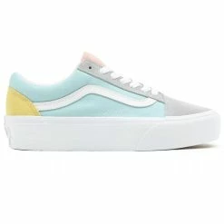 Vans Women's Twill Old Skool Platform Casual Shoes