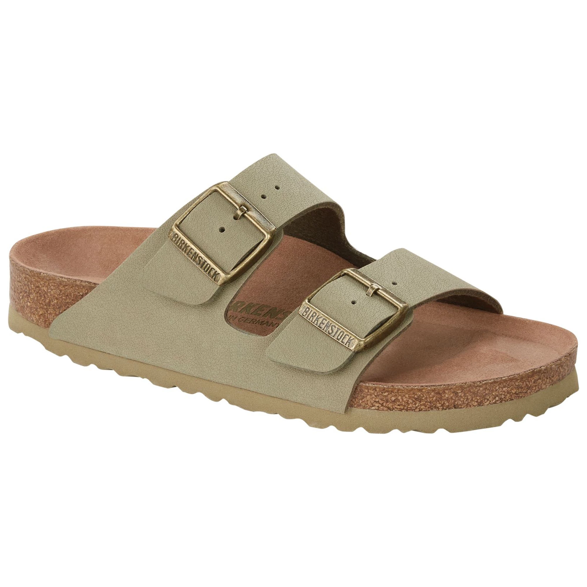 Birkenstock Womens Arizona Vegan Birkibuc Sandals 2 Birkenstock Womens Arizona Vegan Birkibuc Sandals - Image 2