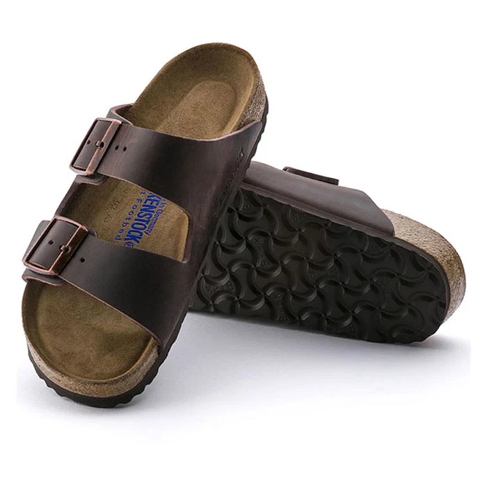 Birkenstock Men's Arizona Oiled Leather Casual Sandals Habana 3 Birkenstock Men's Arizona Oiled Leather Casual Sandals Habana - Image 3