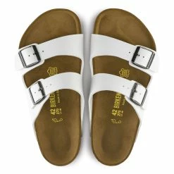 Birkenstock Women's Arizona Birko Flor Sandals White -SANDALS & FLIP-FLOPS SHOP 8fe6ef45 bca6 43f7 b007 7cc8aac09403