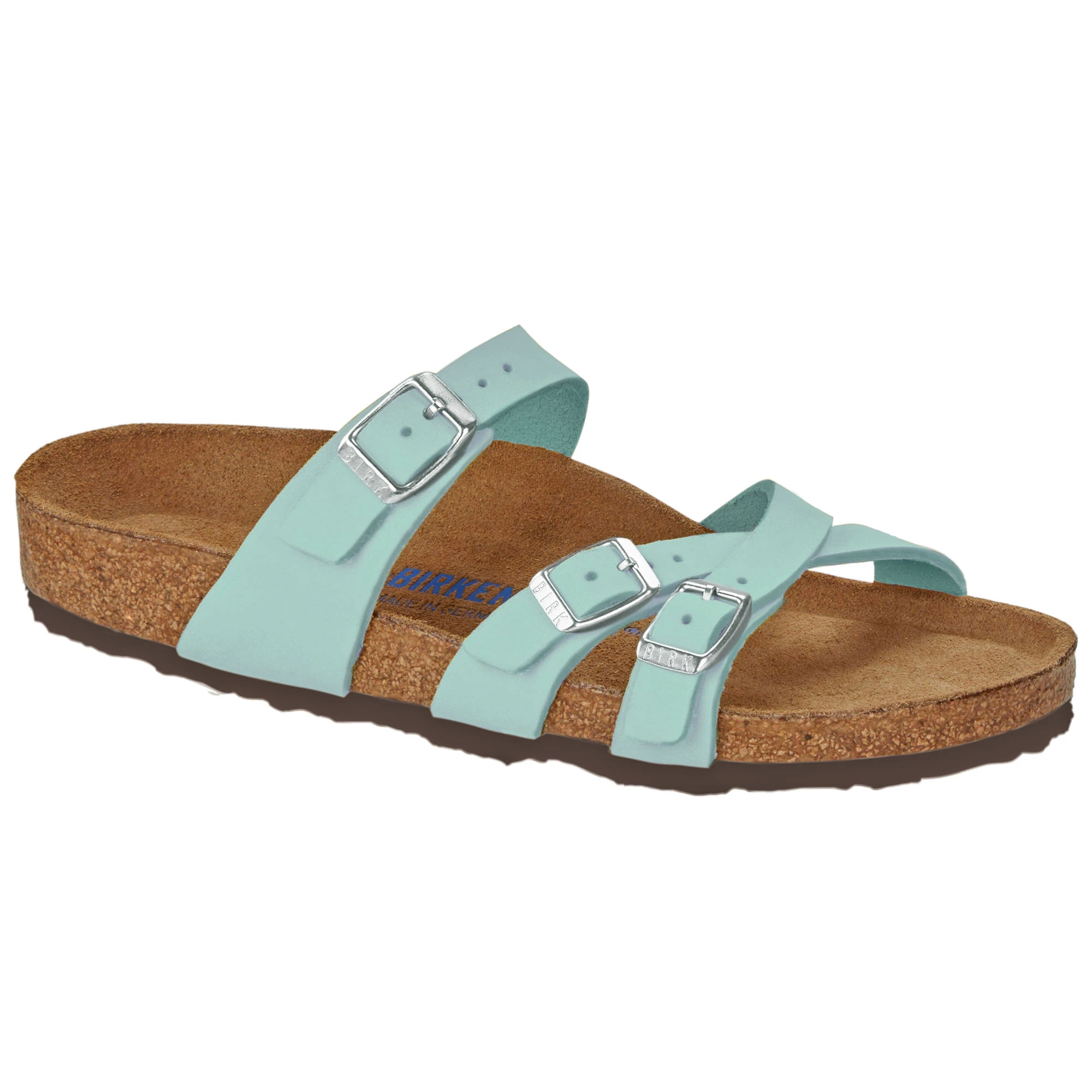 Birkenstock Womens Franca Soft Footbed Nubuck Leather Sandals 2 Birkenstock Womens Franca Soft Footbed Nubuck Leather Sandals - Image 2