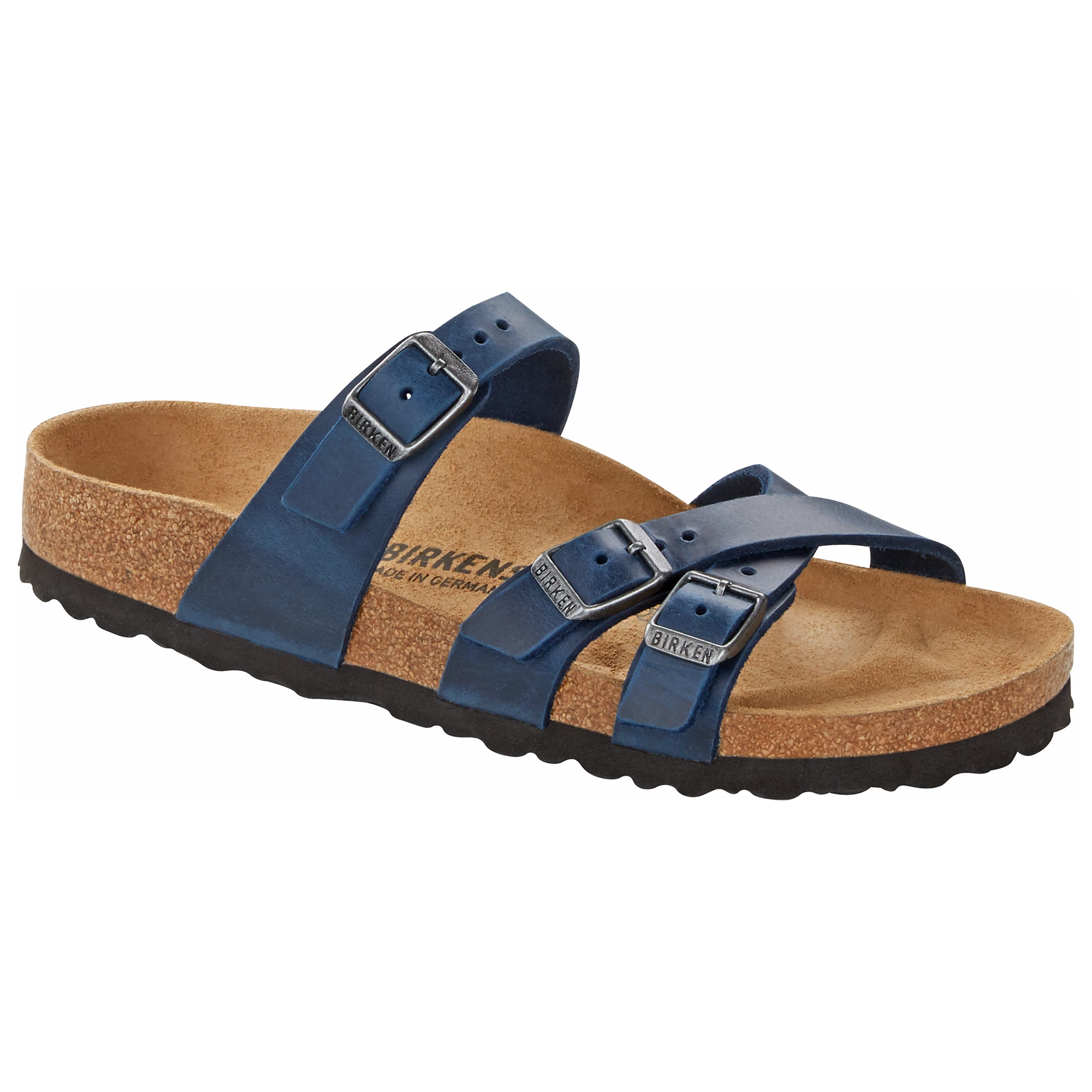 Birkenstock Womens Franca Oiled Leather Sandals 2 Birkenstock Womens Franca Oiled Leather Sandals - Image 2