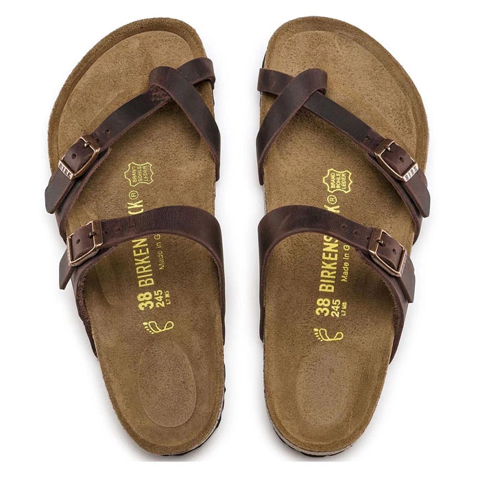 Birkenstock Women's Mayari Habana Oil Leather Sandals 2 Birkenstock Women's Mayari Habana Oil Leather Sandals - Image 2