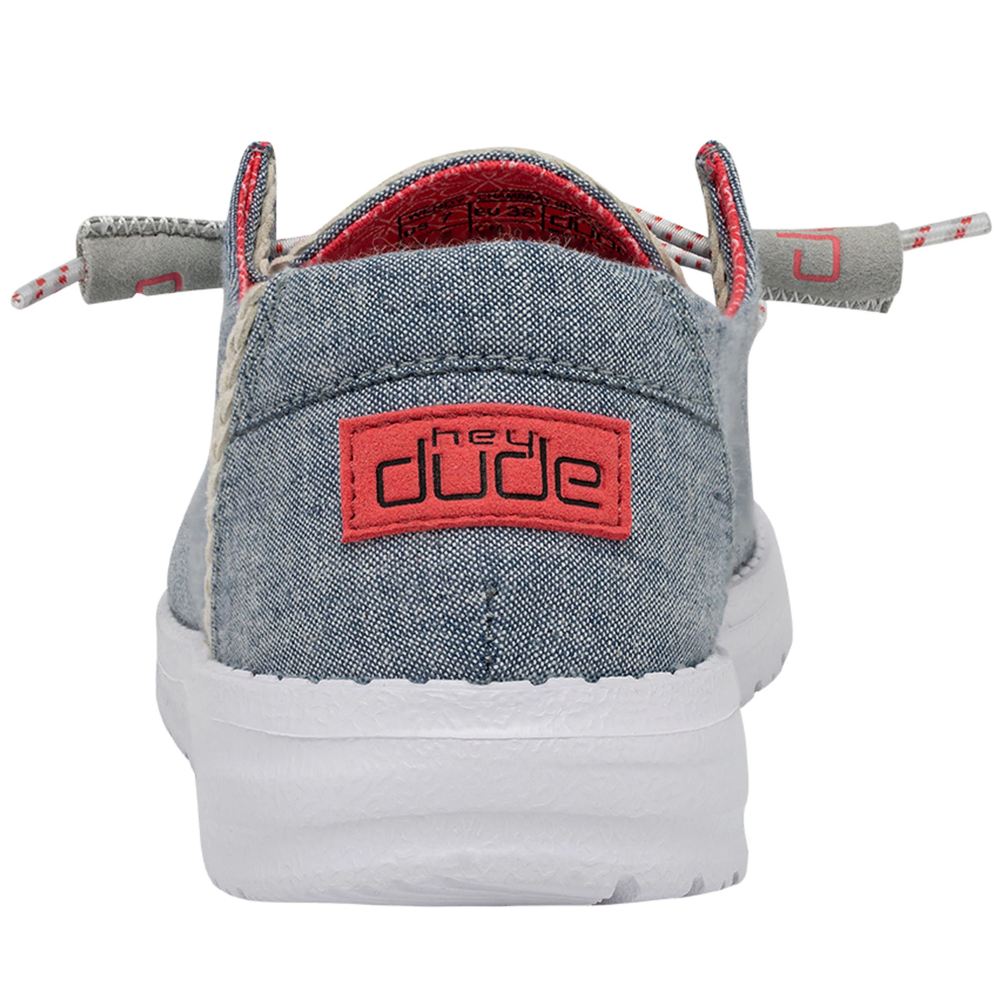 Hey Dude Womens Wendy Chambray Casual Shoes 9 Hey Dude Womens Wendy Chambray Casual Shoes - Image 9