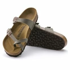 Birkenstock Women's Mayari Birkibuc Casual Sandals Stone -SANDALS & FLIP-FLOPS SHOP c68f3126 91af 4e74 909e 9a9b5f3d358a