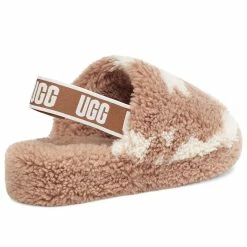 UGG Women's Fluff Yeah Cow Print Slide Slippers -SANDALS & FLIP-FLOPS SHOP e11d2e10 5fef 48ed b75f ef341cd03152