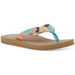 Sanuk Womens Ashland St Tie Dye Casual Sandals