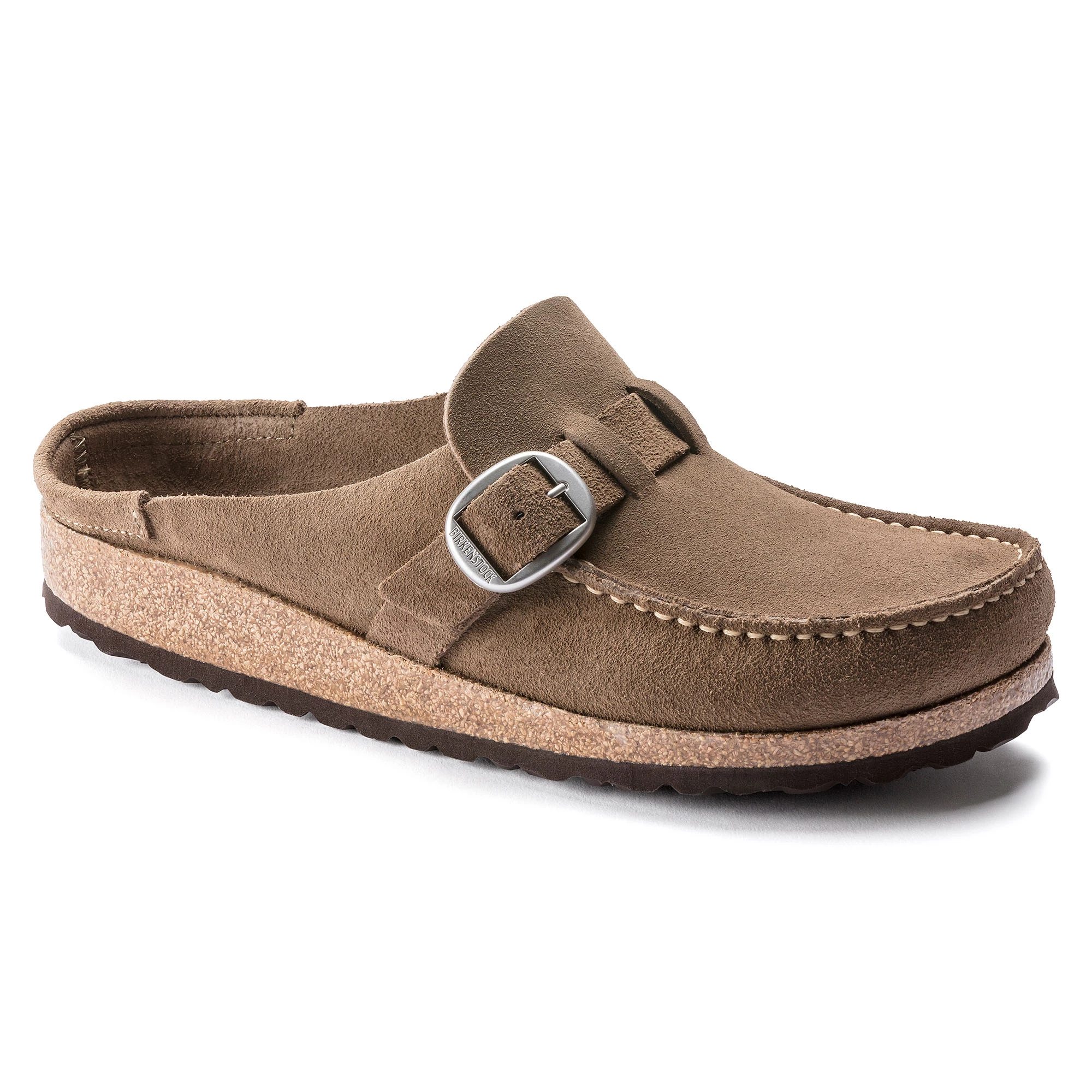 Birkenstock Womens Buckley Suede Leather Slippers - Narrow 1 Birkenstock Womens Buckley Suede Leather Slippers - Narrow